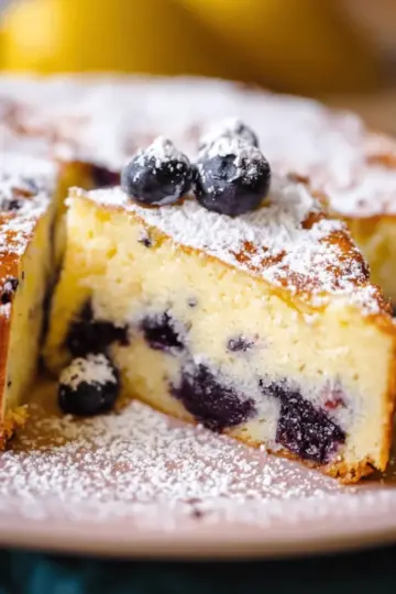 Lemon Blueberry Ricotta Cake