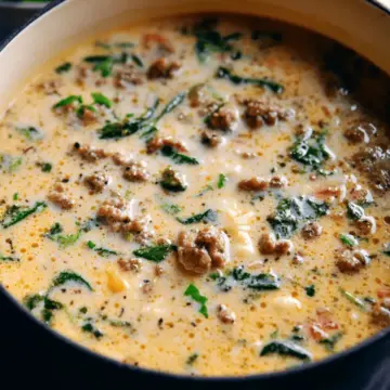 Creamy Parmesan Italian Sausage Soup