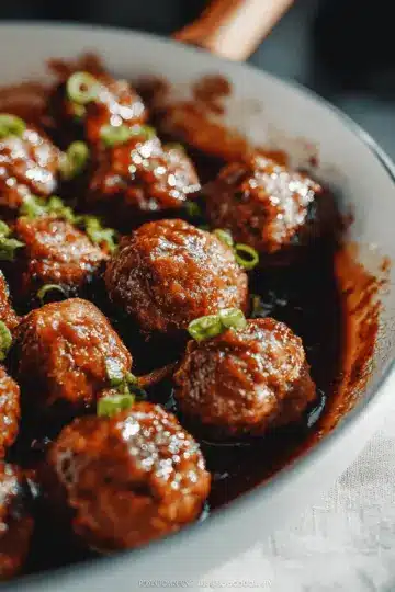 Easy Mongolian Meatballs