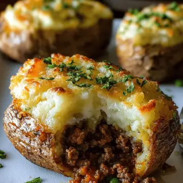 Shepherd’s Pie Stuffed Potatoes