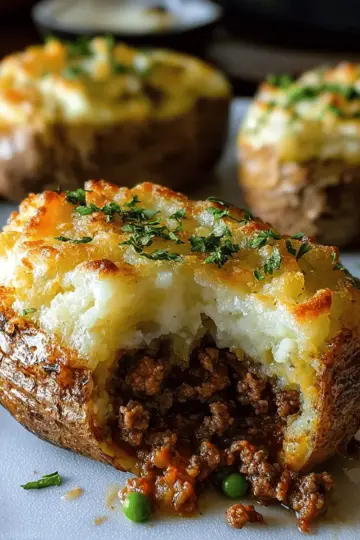 Shepherd’s Pie Stuffed Potatoes