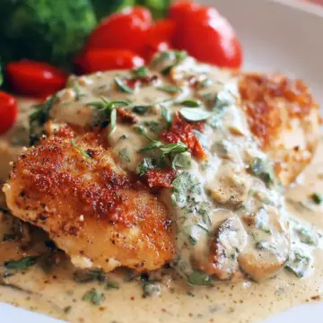 Chicken In Basil Cream Sauce