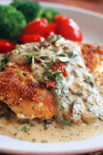 Chicken In Basil Cream Sauce