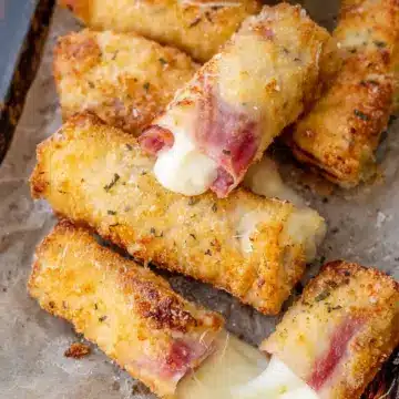 Ham and Mozzarella Cheese Sticks