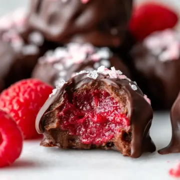 Chocolate-Covered Raspberry Bites