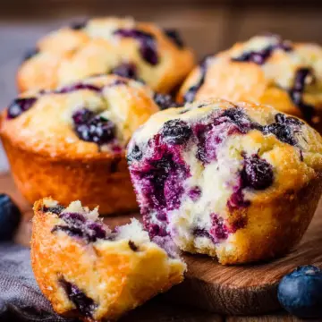 Blueberry Cottage Cheese Muffins