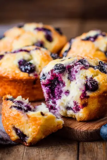Blueberry Cottage Cheese Muffins