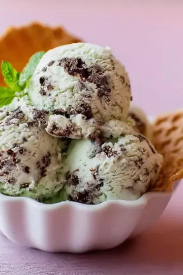 Mint Chocolate Chip Ice Cream