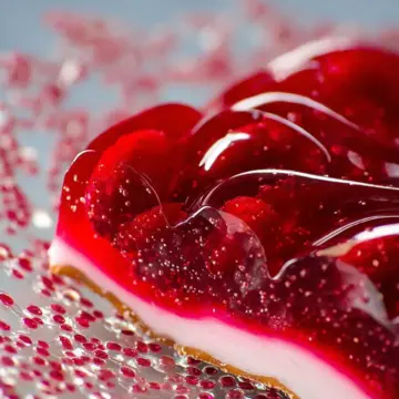 Raspberry Pretzel Jello