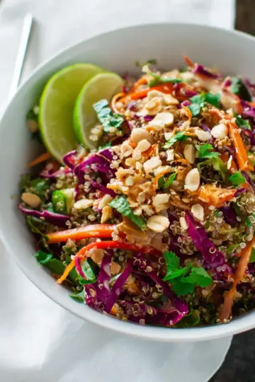 Crunchy Thai Peanut & Quinoa Salad