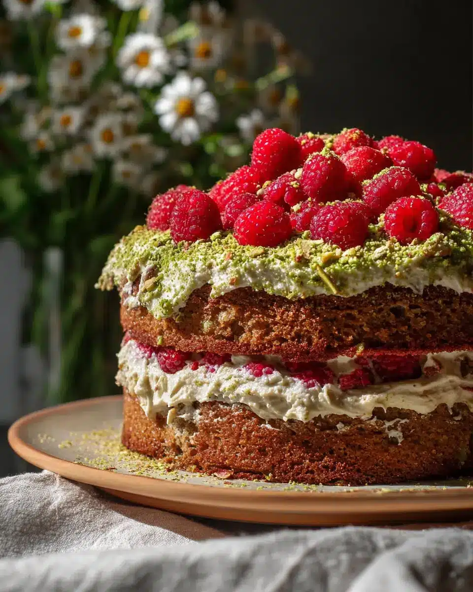 Pista Raspberry Cake Pistachio Raspberry Cake