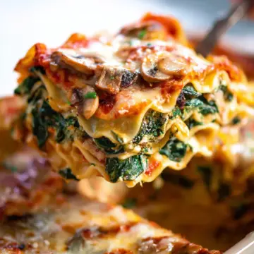 Spinach Mushroom Lasagna