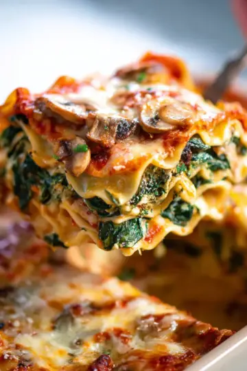 Spinach Mushroom Lasagna