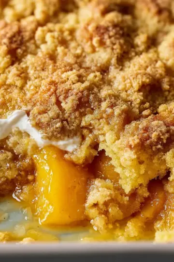 Peach Cobbler Dump Cake