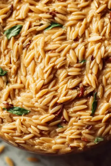 Creamy Tuscan Orzo