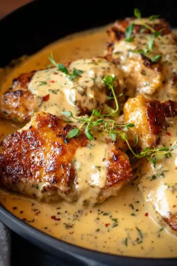 Chicken in Creamy Mustard Sauce