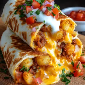 Cheesy Potato Burritos