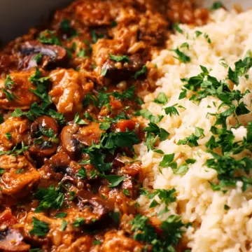 Smothered Chicken and Rice