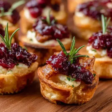 Cranberry Brie Bites
