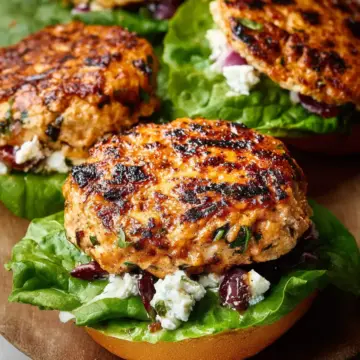 Greek Chicken Burgers