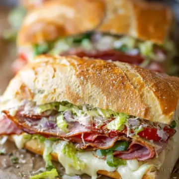 Baked Italian Grinder Sandwiches