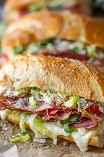 Baked Italian Grinder Sandwiches