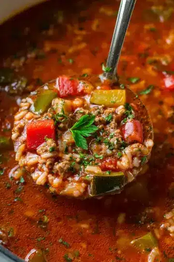 Cozy Stuffed Pepper Soup
