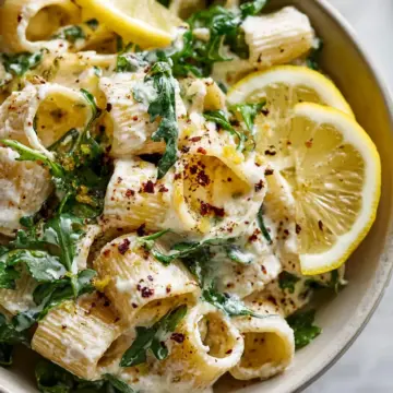 Lemon Ricotta Pasta With Arugula