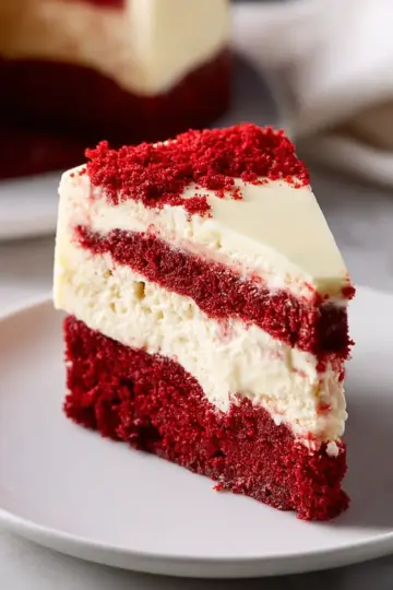 Red Velvet Cheesecake Cake