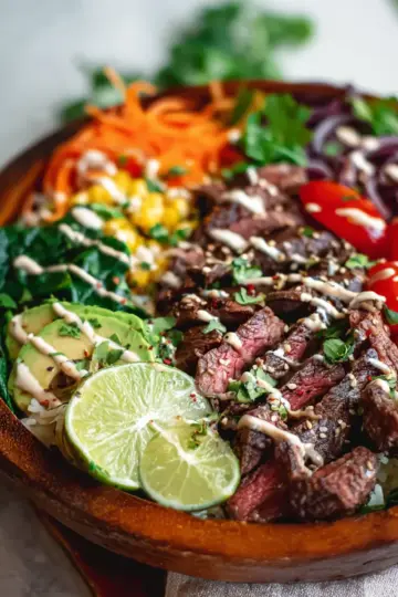 Cilantro Lime Steak Bowls