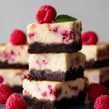White Chocolate Raspberry Cheesecake Bars