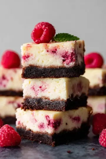 White Chocolate Raspberry Cheesecake Bars