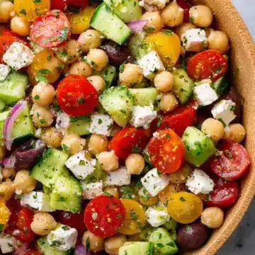 Easy Chickpea Feta Salad