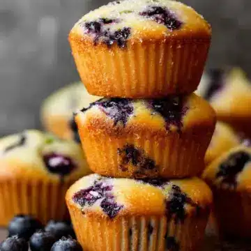 Sour Cream Blueberry Muffins