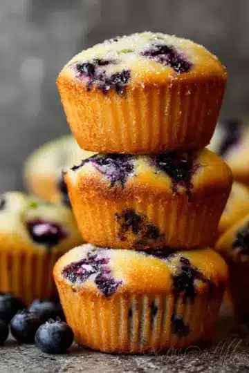 Sour Cream Blueberry Muffins