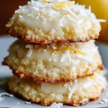 Zesty Lemon Coconut Cheesecake Cookies Recipe