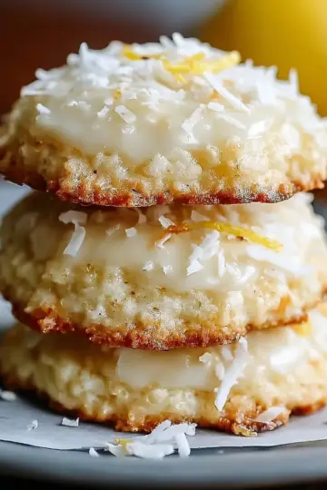 Zesty Lemon Coconut Cheesecake Cookies Recipe
