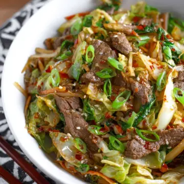 Beef and Cabbage Stir Fry