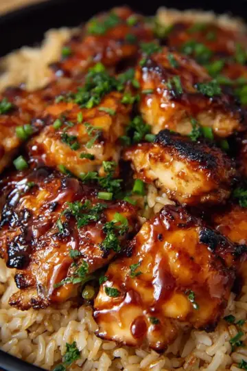 Honey BBQ Chicken & Rice