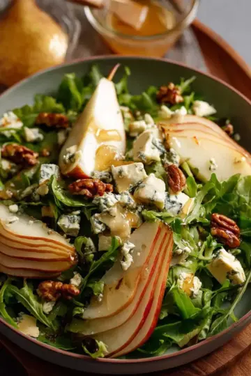 Pear Salad with blue cheese