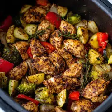 Healthy Air Fryer Chicken and Veggies