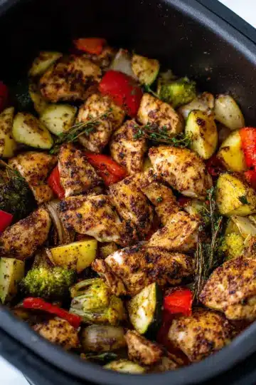Healthy Air Fryer Chicken and Veggies