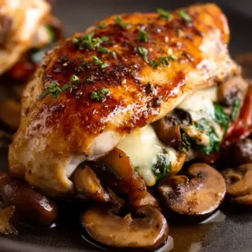 Mushroom-Stuffed Chicken Breast