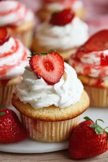 Strawberry Shortcake Cupcakes