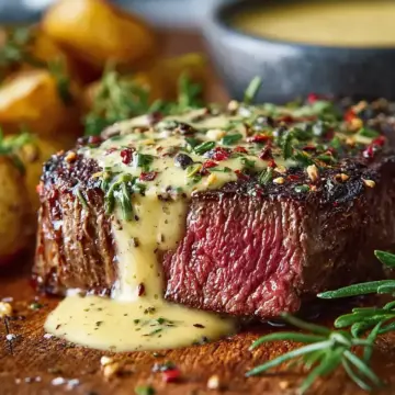 Rinderfilet mit Knoblauch Dijon Sahnesauce