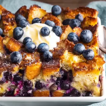 Baked Blueberry French Toast Casserole