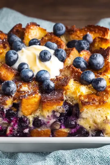 Baked Blueberry French Toast Casserole