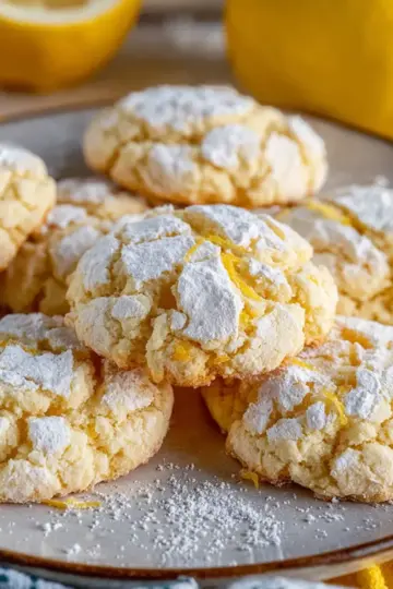 Lemon Gooey Butter Cookies Recipe