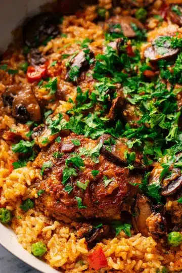 Smothered Chicken and Rice