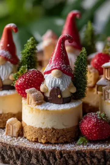 Gnome Mini Cheesecakes